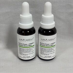 Skin Nutrition Botanicals Tea Tree power, caffeine + B5 revive Serum mask 2 PCS‎